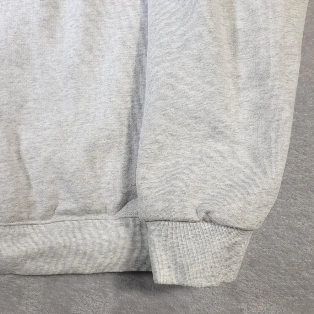 Roots Natural Kitchen Sweatshirt Mens L Grey Purple Embroidered Crewneck Fleece
